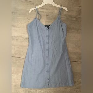 Mini dress with buttons